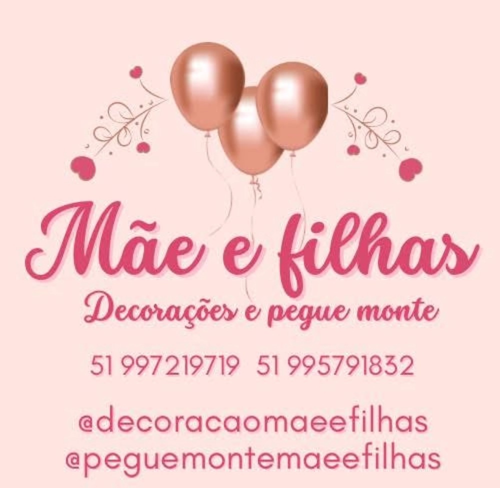 Logo de Mãe e filhas decorações e pegue e monte 