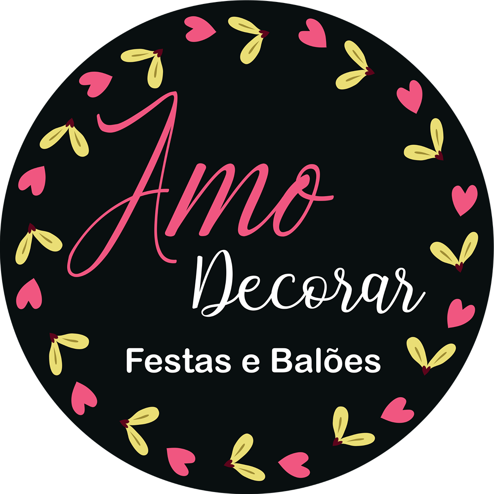 Logo de Amo Decorar Festas e Balões