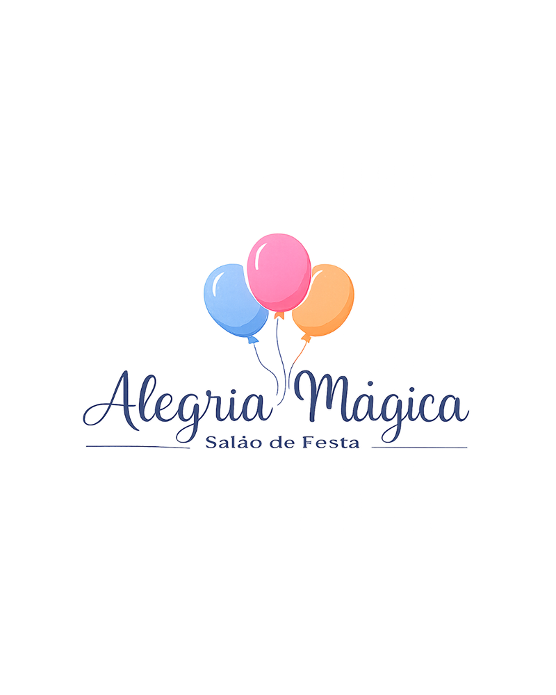 Logo de Alegria Mágica salão de festa e Decoração