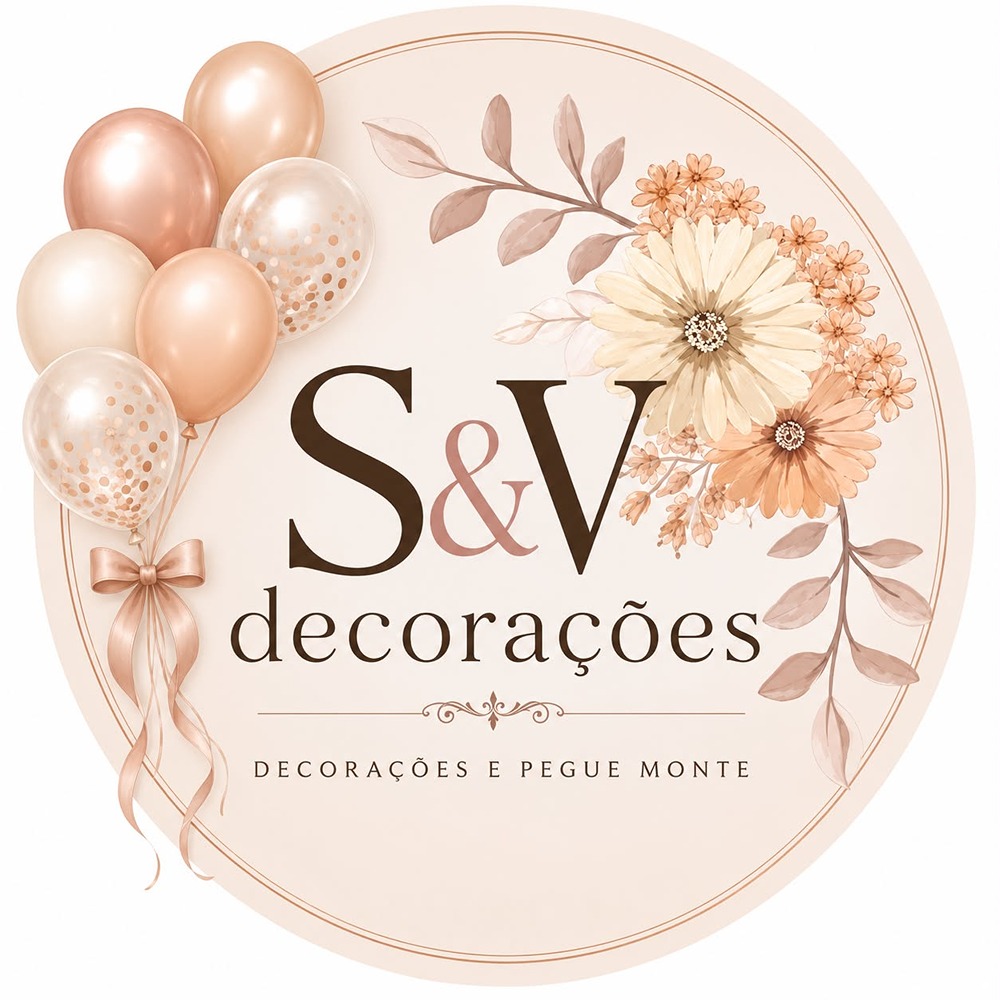 Logo de S&V Decorações 