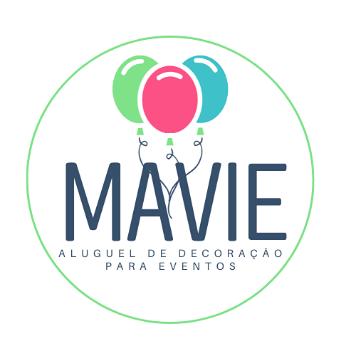 Logo de Mavie Pegue e Monte Aluguel de Decorações