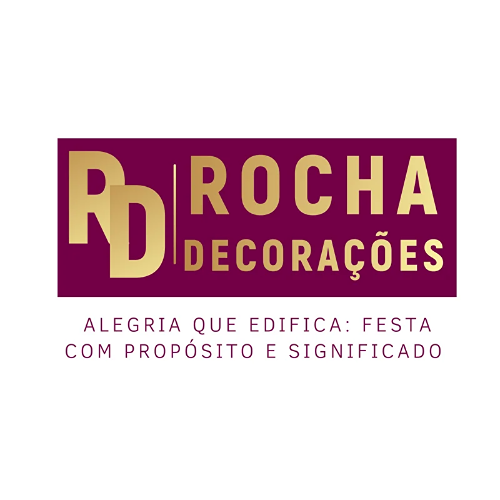 Logo de Rocha Decorações para Festas