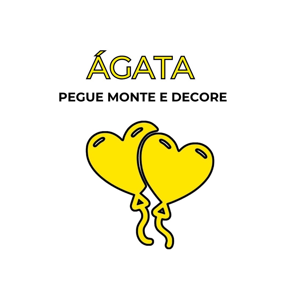 Logo de Ágata pegue monte e decore 
