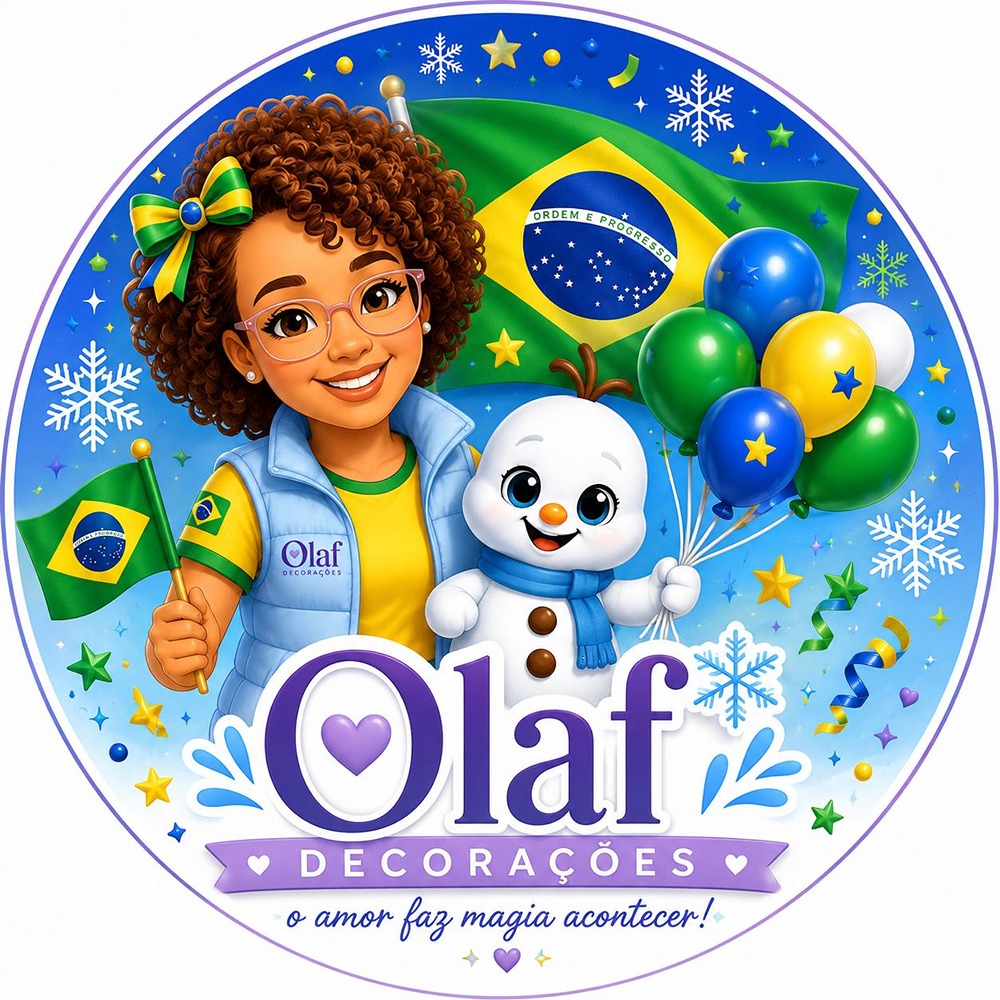 Logo de Olaf  Decorações e Pegue monte 