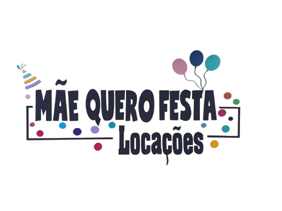 Logo de Mãe Quero Festa Locações
