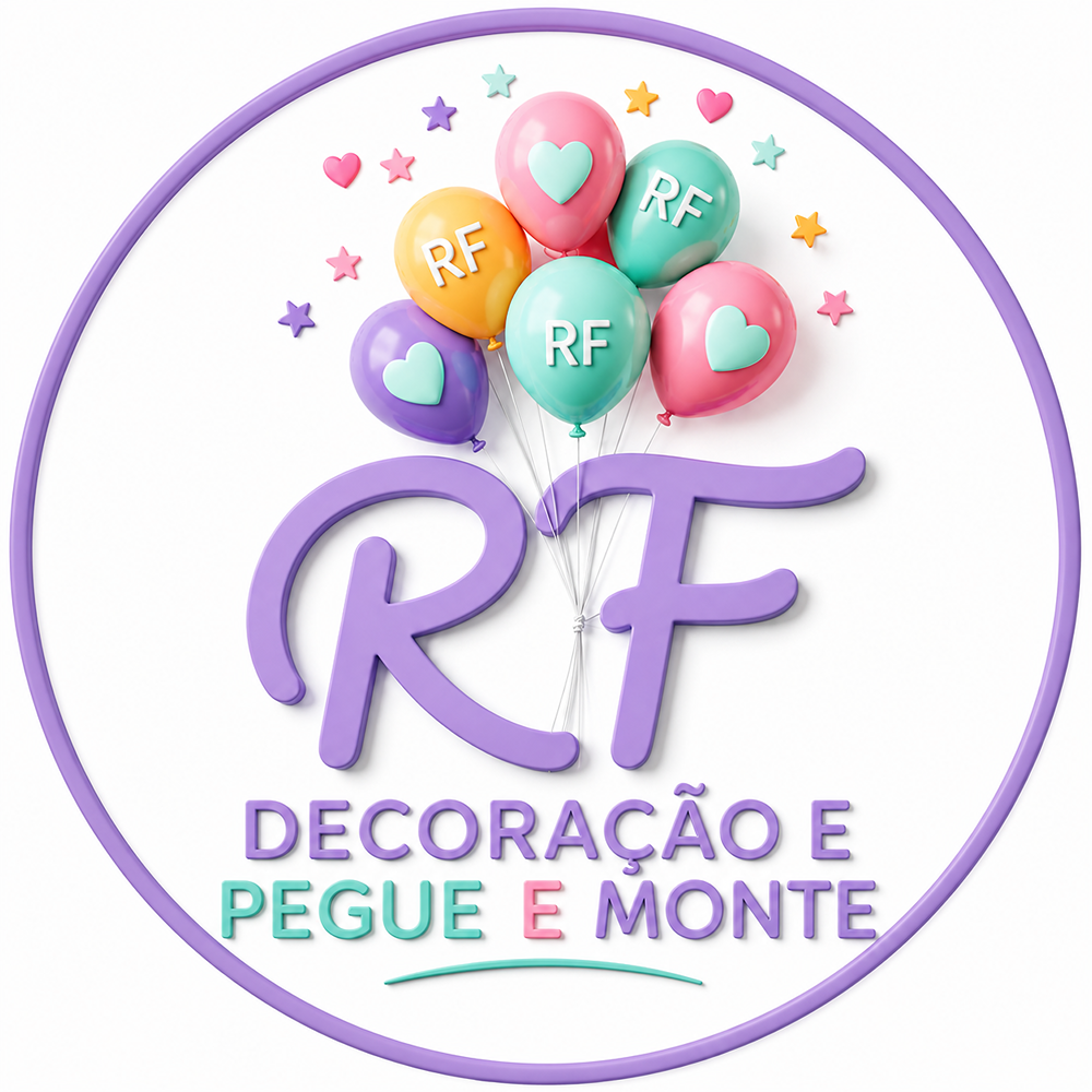 Logo de RF Decoração e pegue e monte