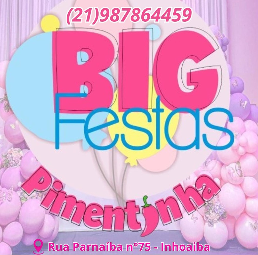 Logo de big festas pimentinha