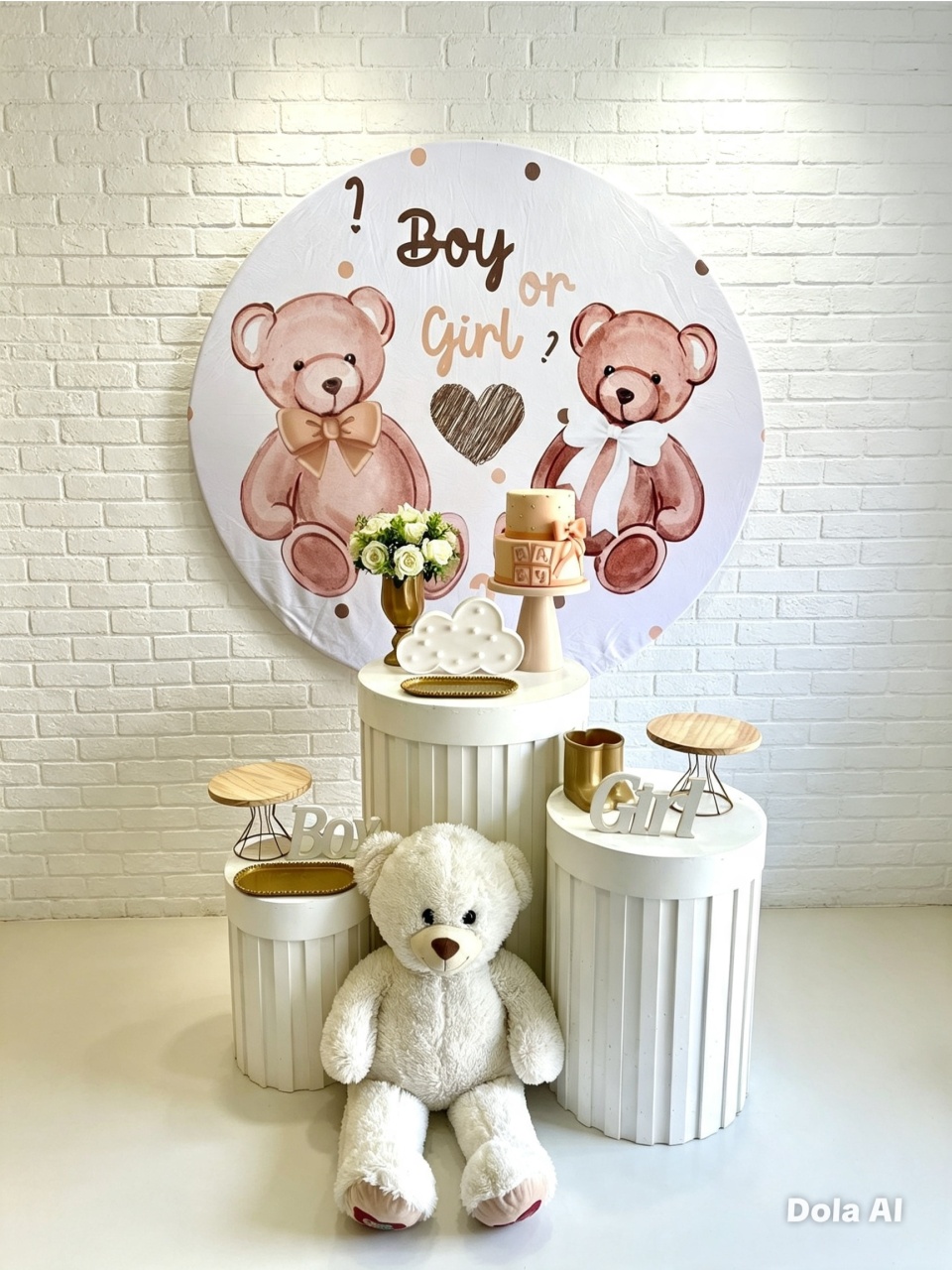 Boy Ou Girl - Marrom E Bege - Ge Farias Pegue e Monte