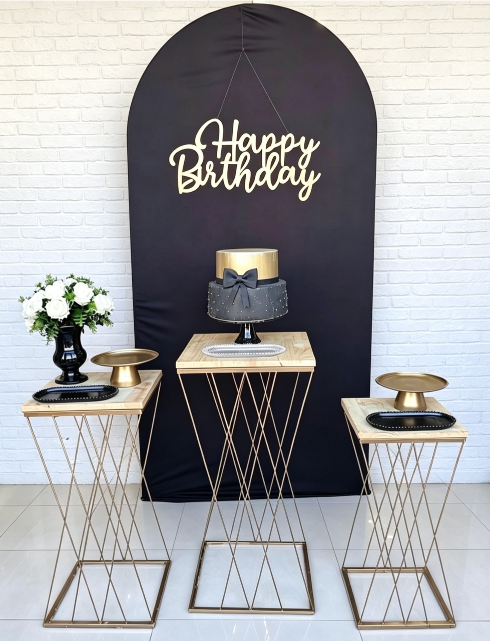 Happy Birthday - Preto - Ge Farias Pegue e Monte