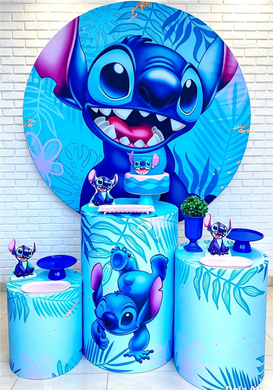 Stitch Azul - Prata - Ge Farias Pegue e Monte