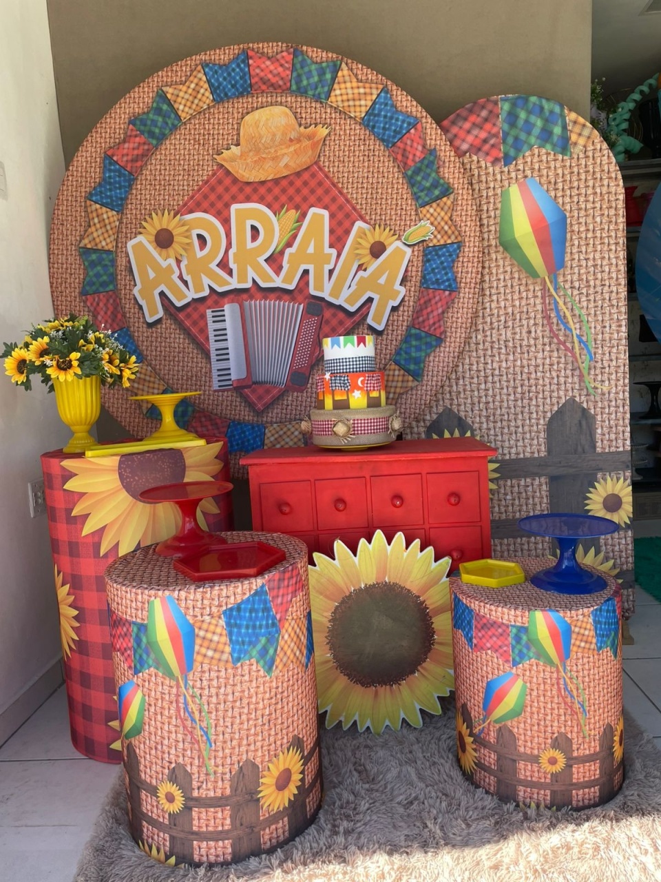 Arraia Girassol Premium - Tailine festas