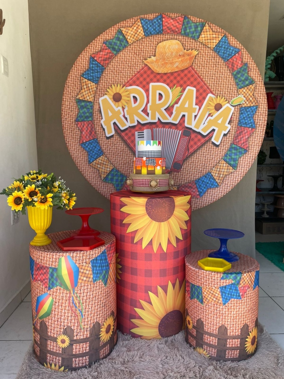 Arraia Girassol Essencial  - Tailine festas