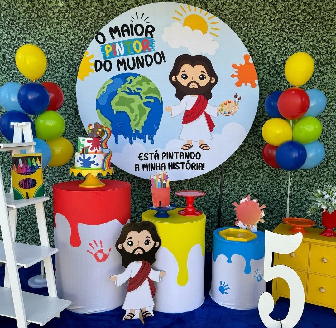 Jesus O Maior Pintor Do Mundo 2 - Decorafestacm
