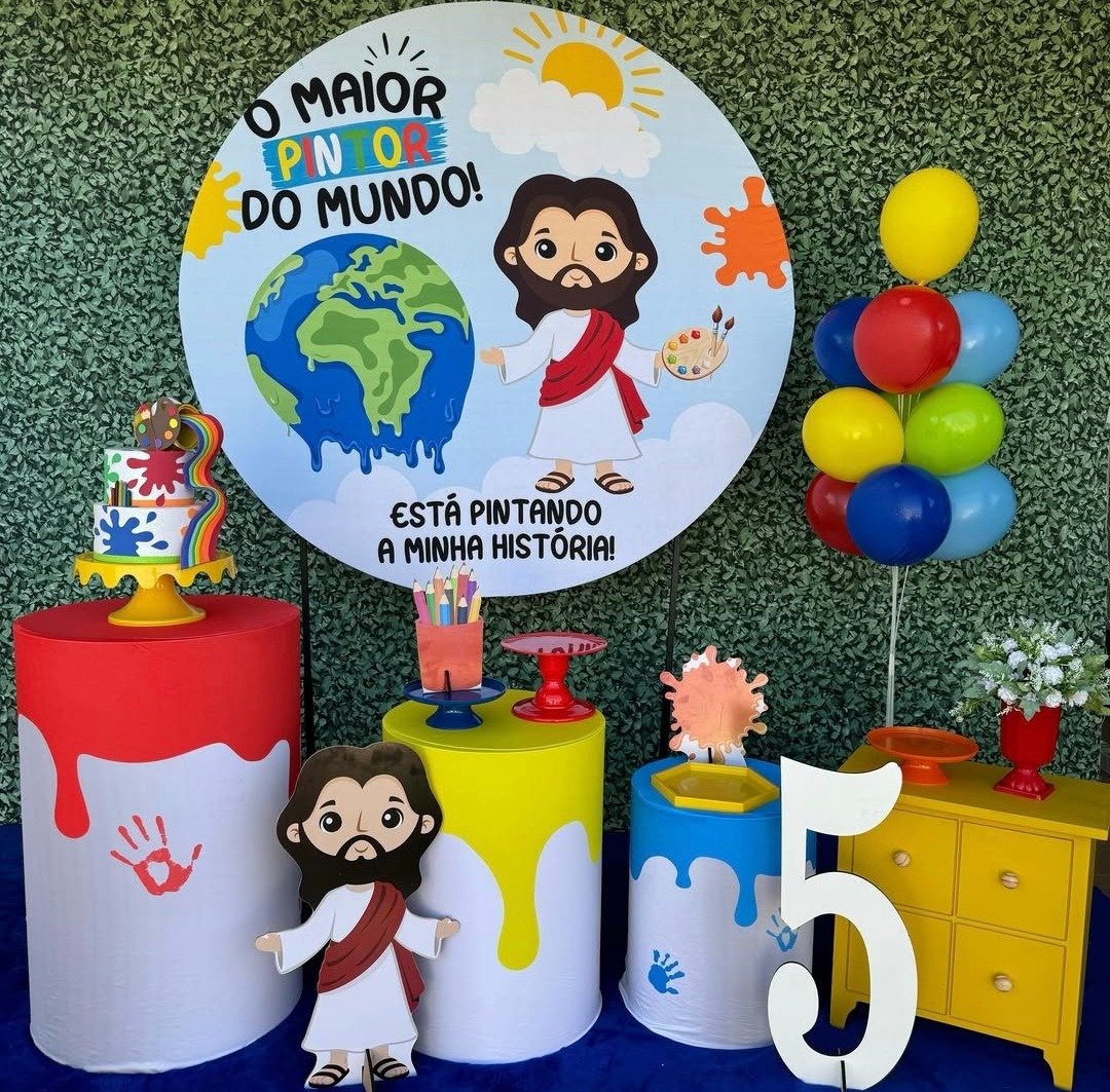 Jesus O Maior Pintor Do Mundo 1 - Decorafestacm