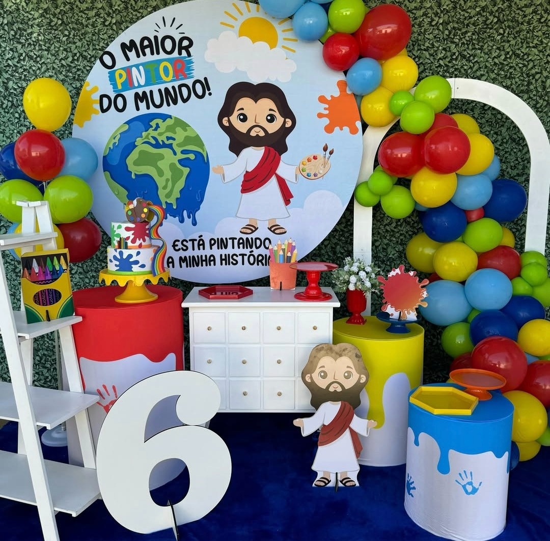 Jesus O Maior Pintor Do Mundo 4 - Decorafestacm