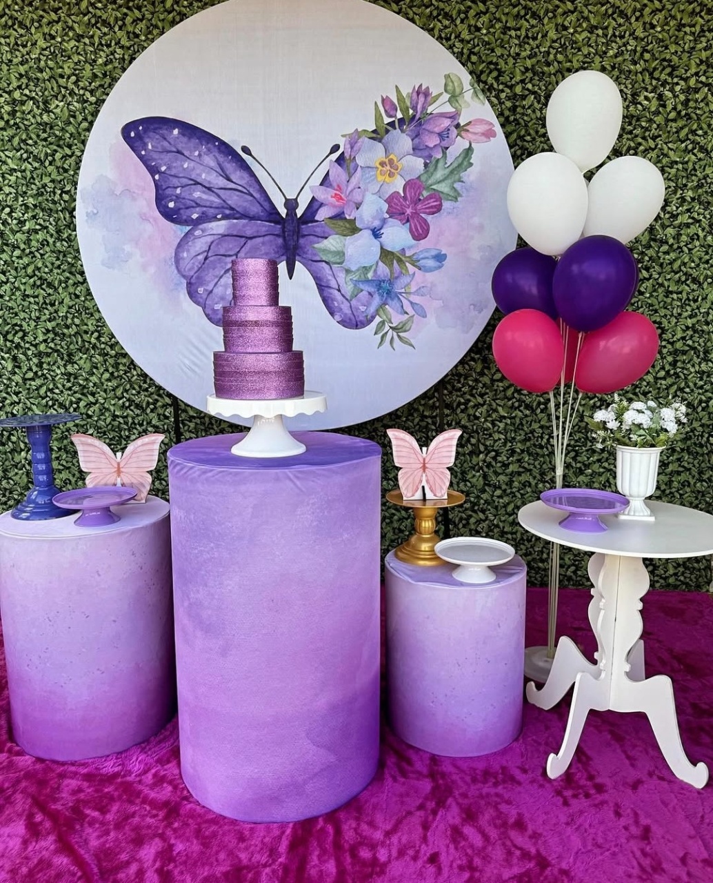 Borboleta Lilas 1 - Decorafestacm