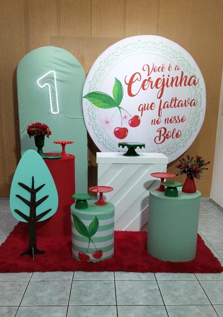 Kit 3 Cerejinha Com Led - lu pegue e montee