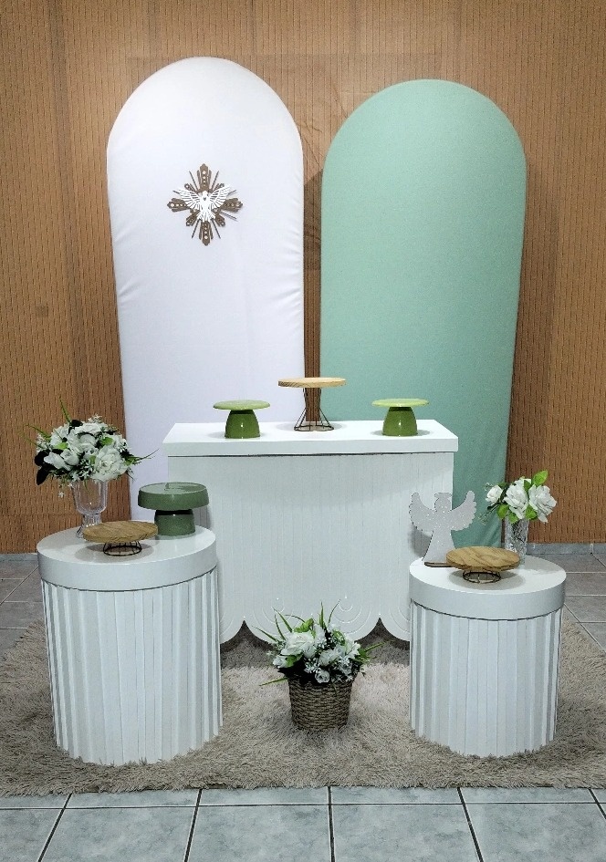 Batizado Branco E Verde - lu pegue e montee