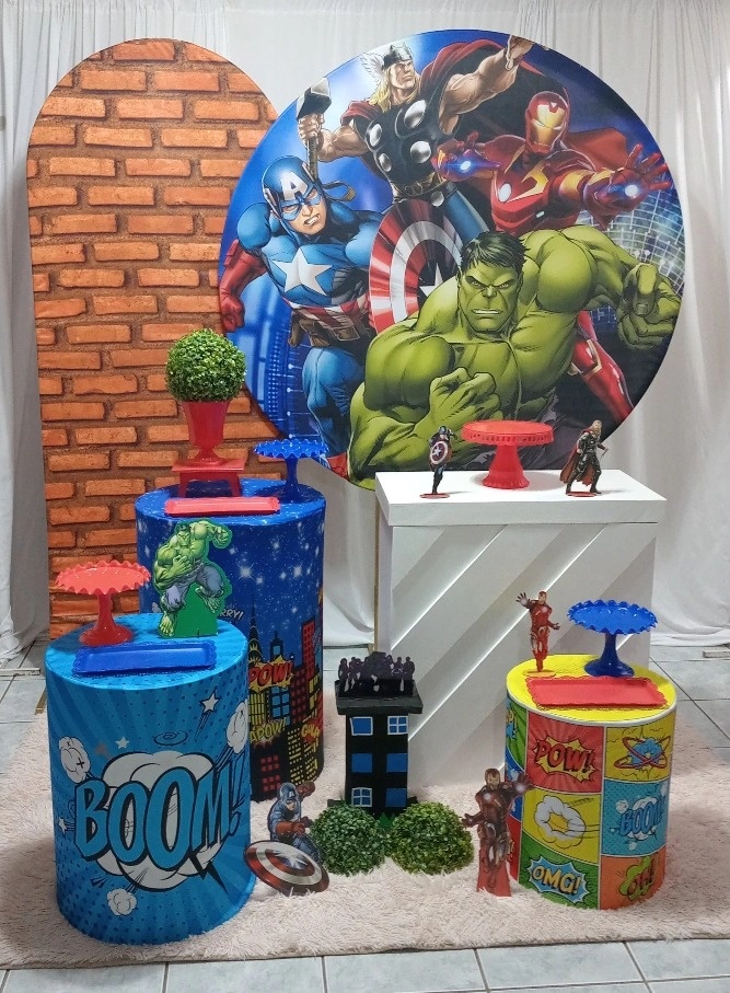 Kit 3 Vingadores - lu pegue e montee