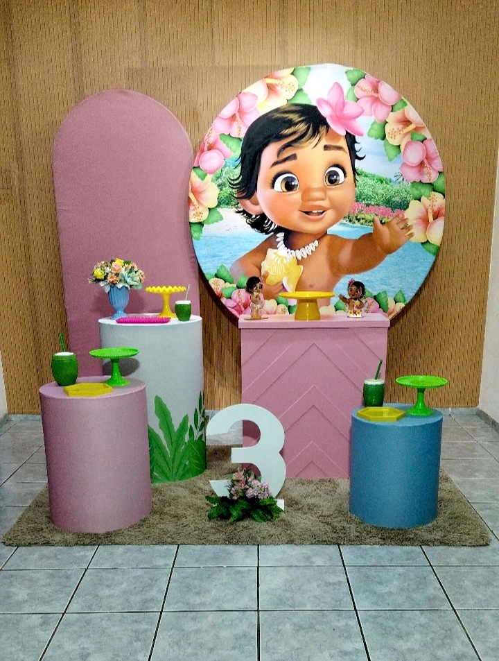Kit 3 Moana Baby - lu pegue e montee