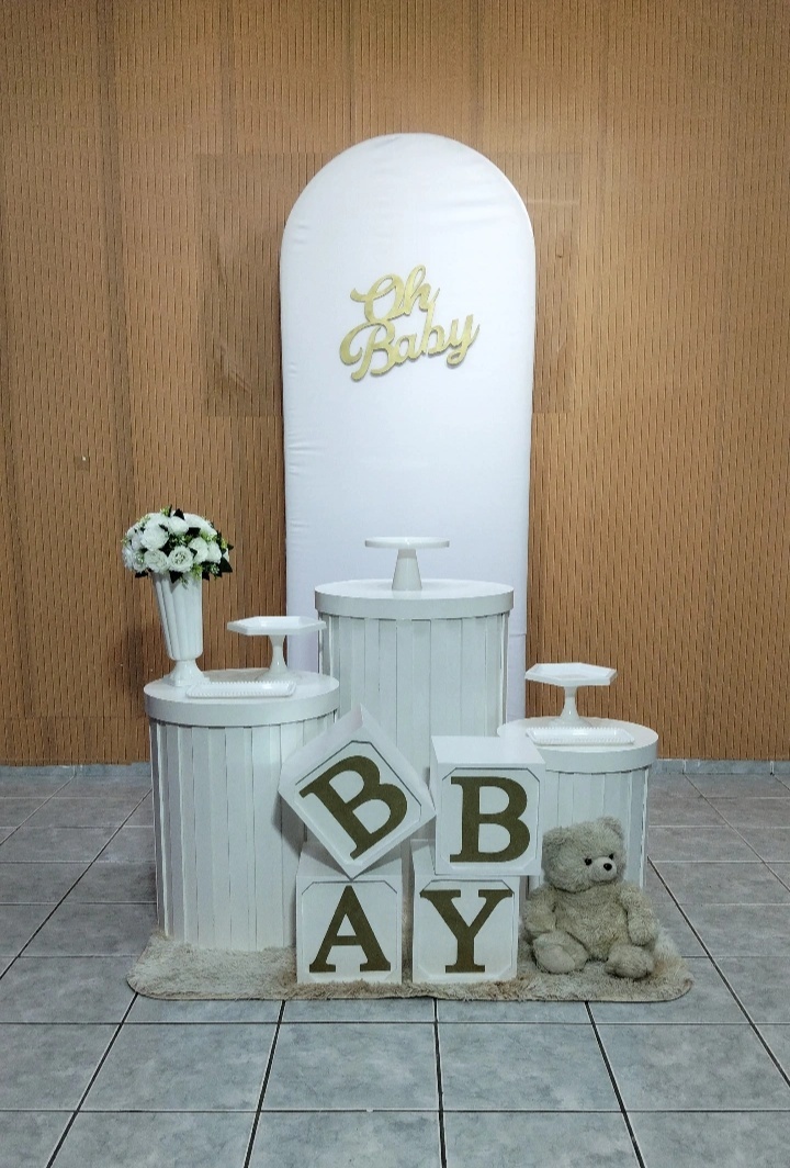 Kit Oh Baby Branco - lu pegue e montee