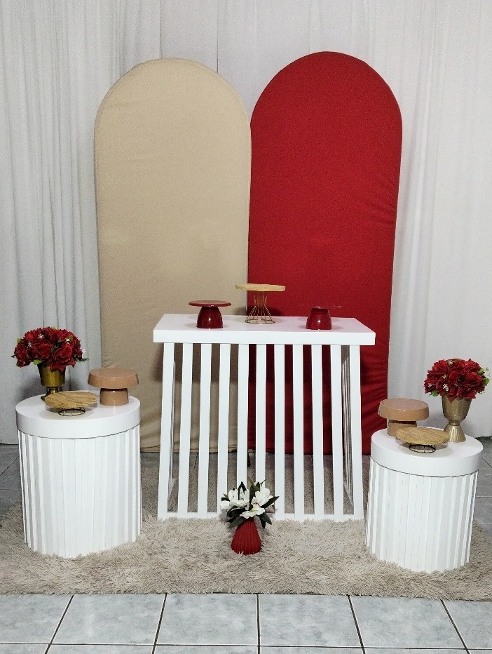 Kit Vermelho E Bege - lu pegue e montee