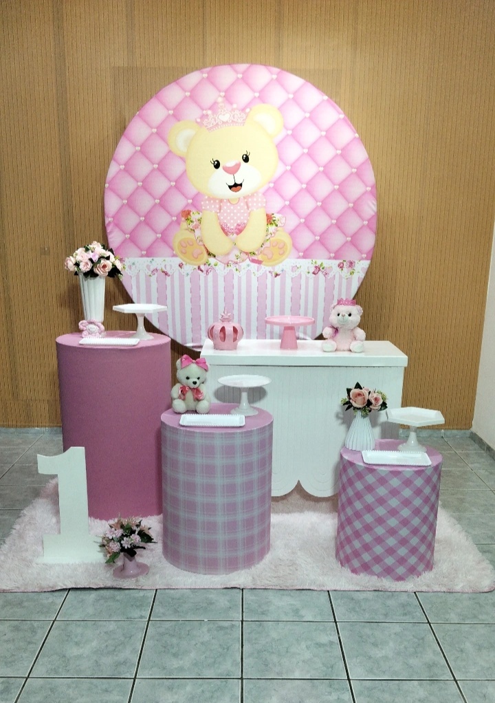 Kit 2 Ursinha Rosa - lu pegue e montee