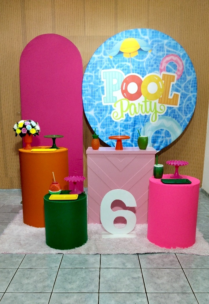 Kit 3 Pool Party Menina 1 - lu pegue e montee