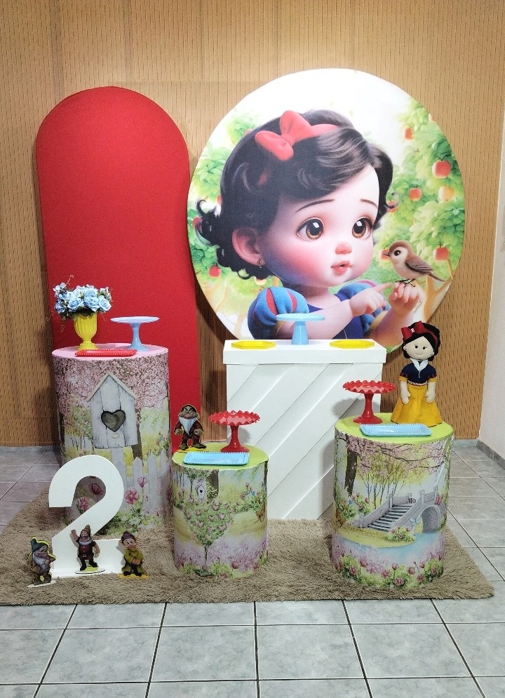 Kit 3 Branca de Neve Baby Jardim - lu pegue e montee