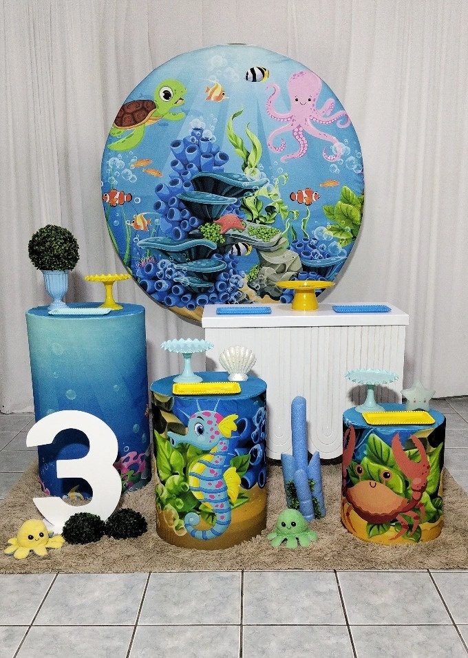 Kit 2 Fundo Do Mar - lu pegue e montee