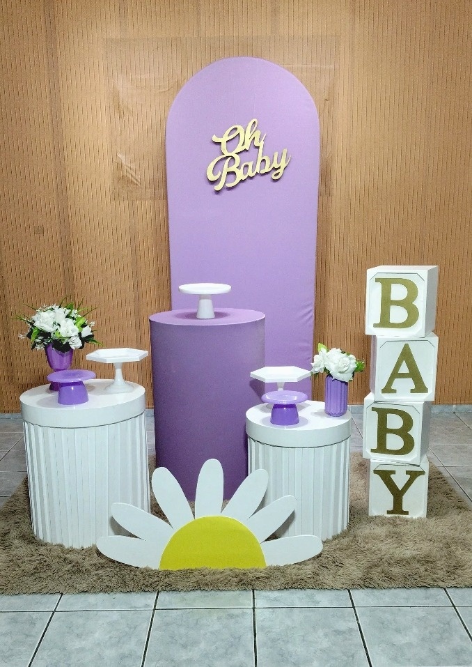 Kit Oh Baby Lilás Margarida - lu pegue e montee