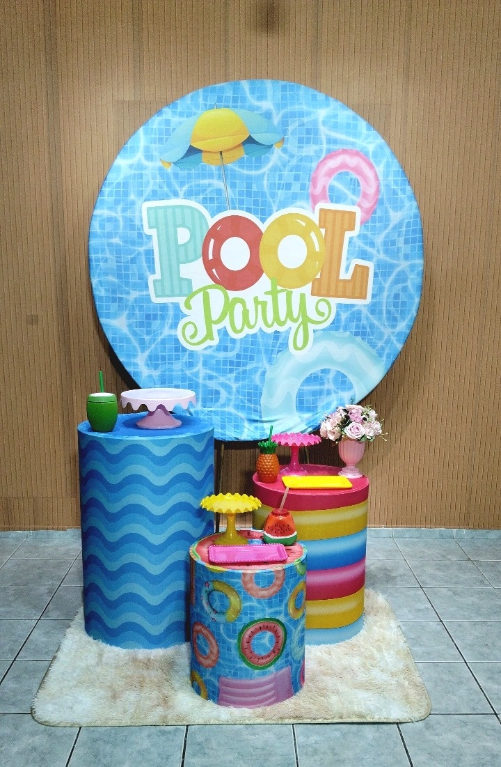 Kit 1 Pool Party Menina - lu pegue e montee