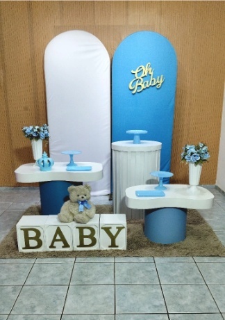 Chá de Bebê Elegante Menino - lu pegue e montee