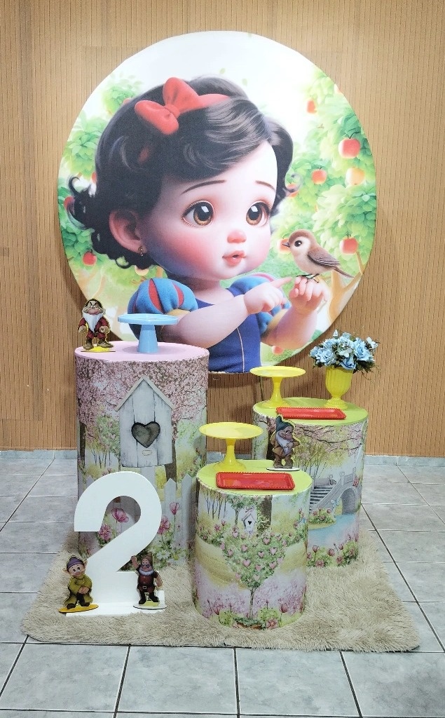 Kit 1 Branca de Neve Baby Jardim - lu pegue e montee