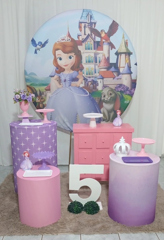 Kit 2 Princesa Sofia Rosa - lu pegue e montee