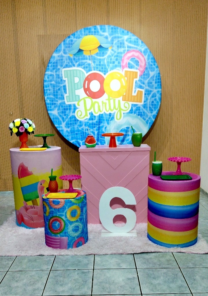 Kit 2 Pool Party Menina - lu pegue e montee