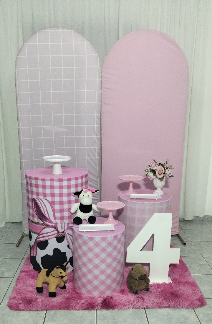 Kit 2 Fazendinha Rosa - lu pegue e montee