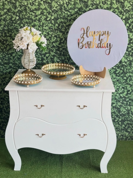 Pm Mesa Happy Branco Ou Preto Com Pedrarias - Mãe&filhas