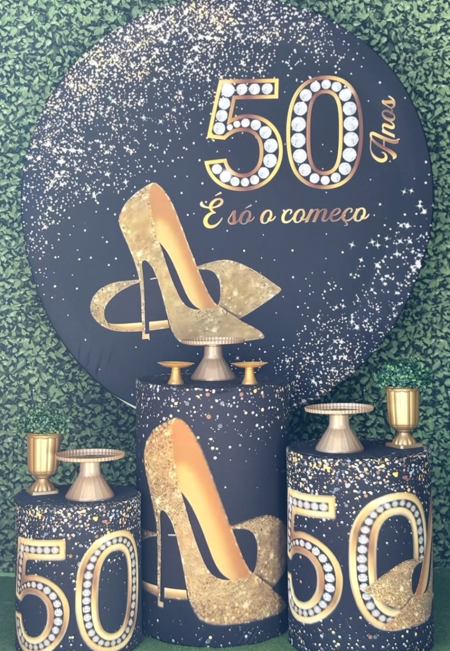 50 Anos Preto E Dourado Pegue E Monte - Mãe&filhas