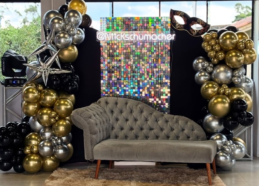 Preto Com Prata Decoração  (Cópia) - Mãe&filhas