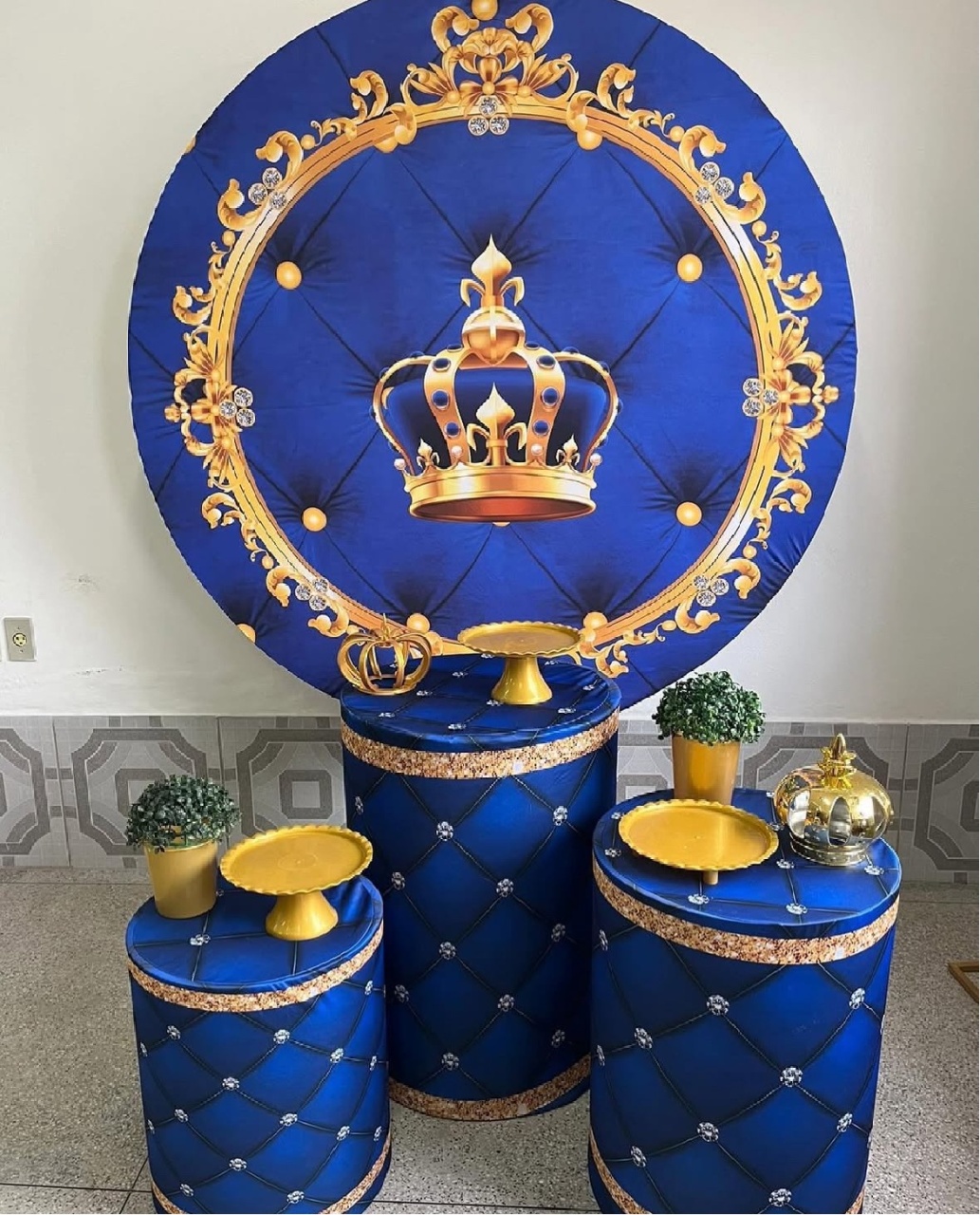 Coroa Azul  - Mãe&filhas