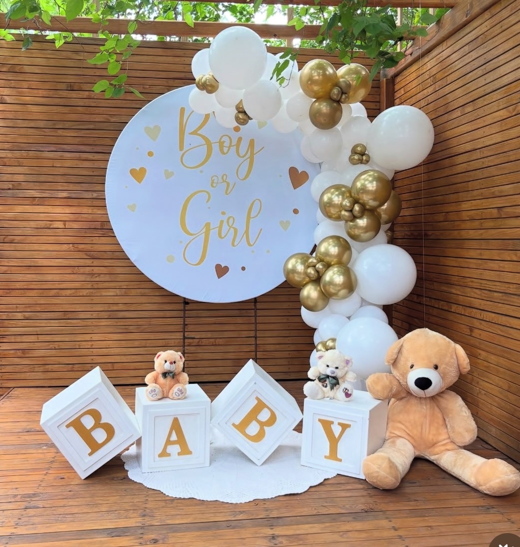 Boy Or Girl Dourado E Branco - Mãe&filhas
