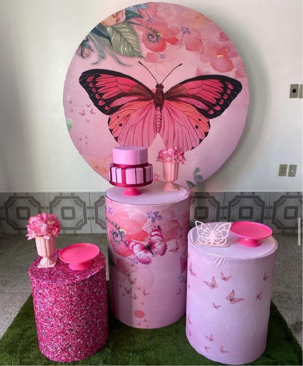 Borboleta Rosa  - Mãe&filhas