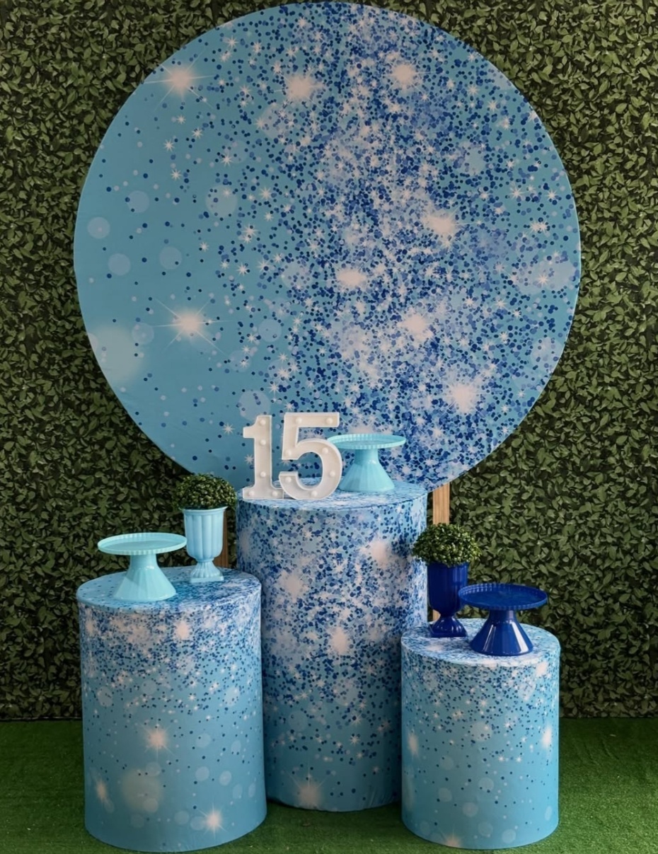 Pm Azul Com Glitter - Mãe&filhas
