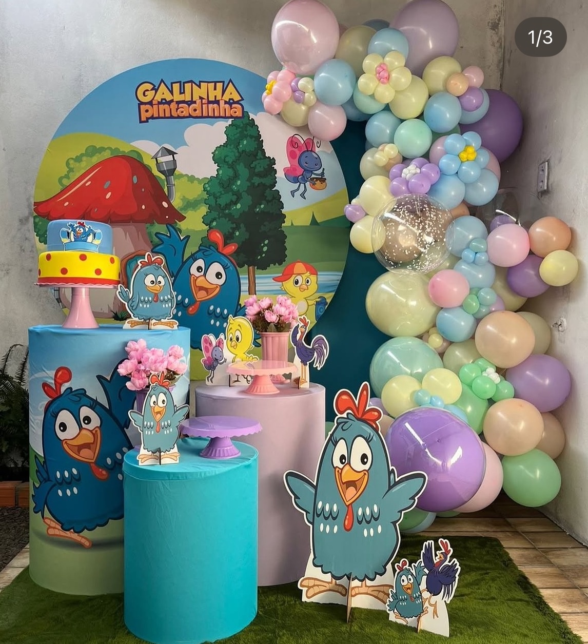 Galinha Pintadinha Com Montagem - Mãe&filhas