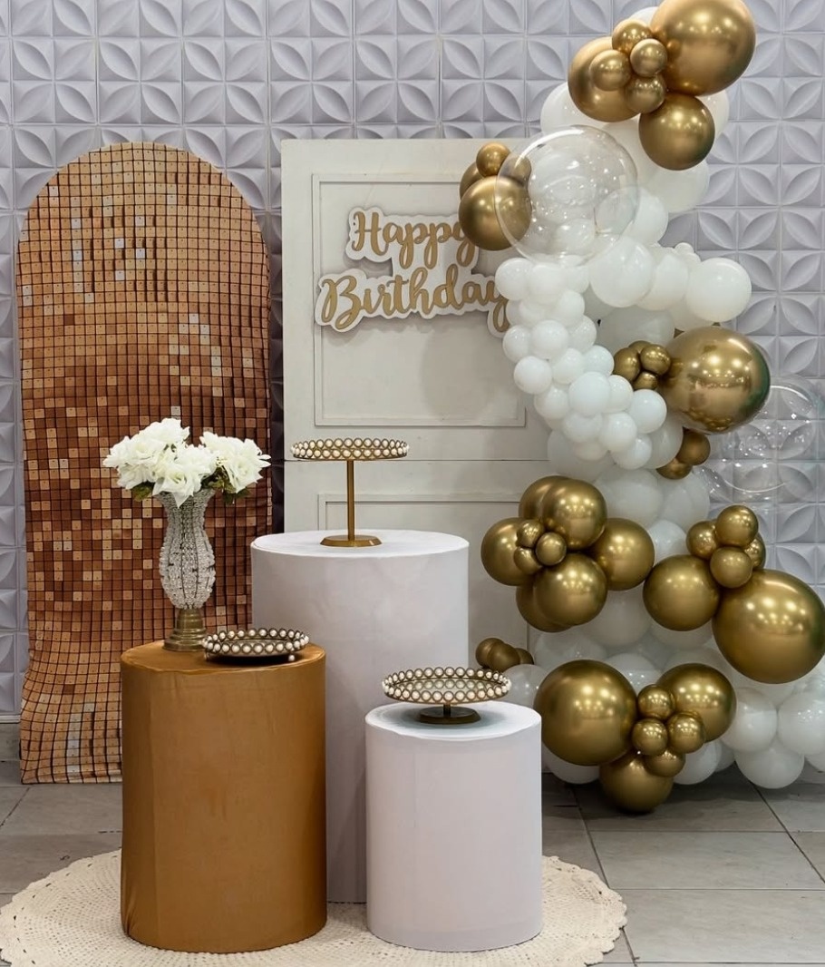Branco Com Dourado - Mãe&filhas