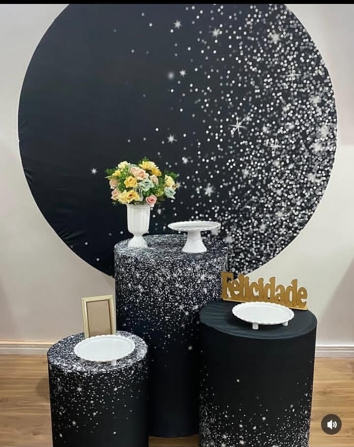 Pm Preto Com Glitter - Mãe&filhas