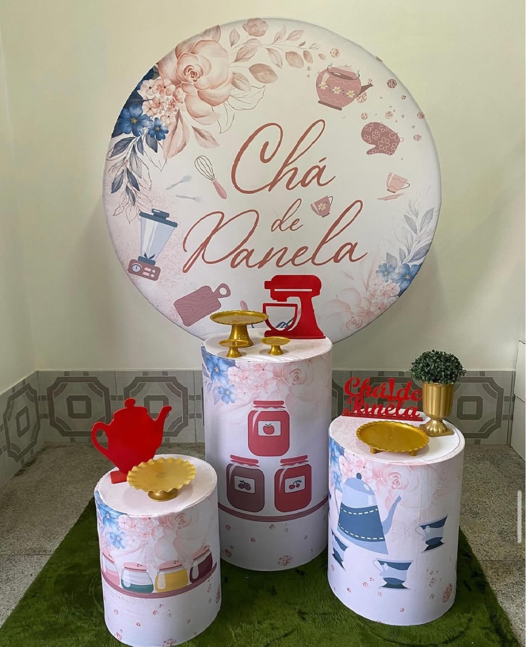 Pm Chá de Panela Branco - Mãe&filhas