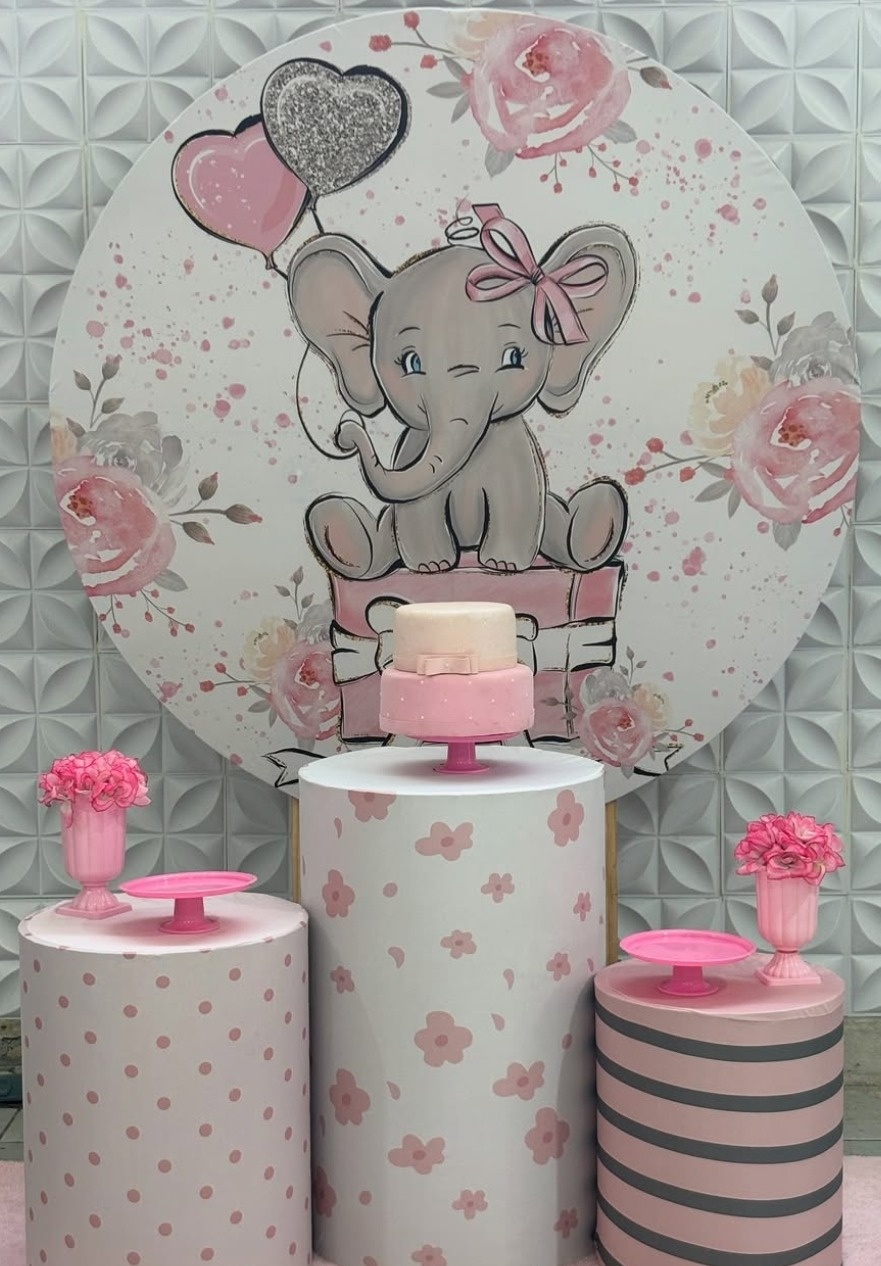 Elefantinho Rosa  - Mãe&filhas