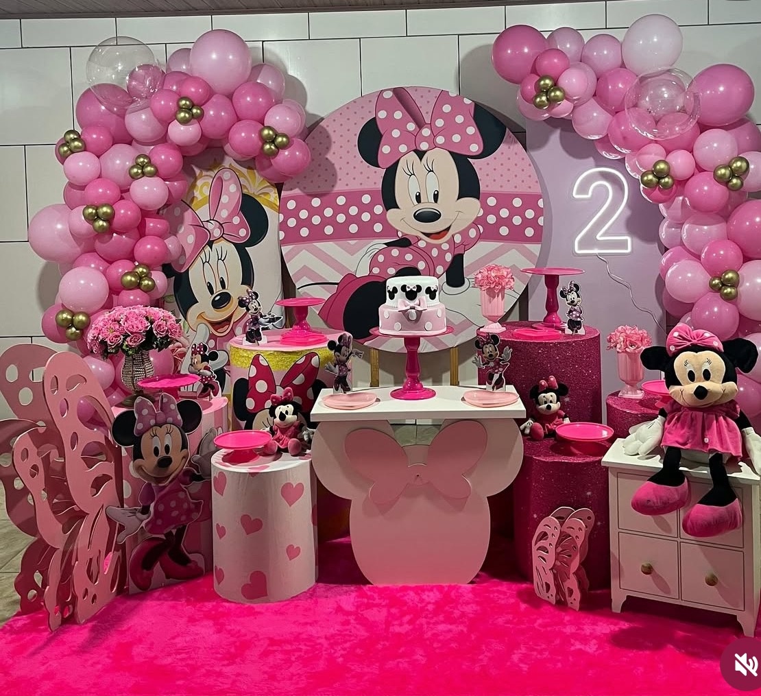 Minie Luxo  Rosa Forte - Mãe&filhas